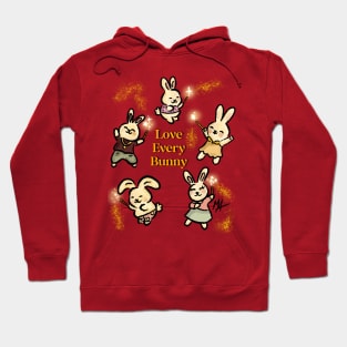 Love every bunny (with transparent background option) Hoodie